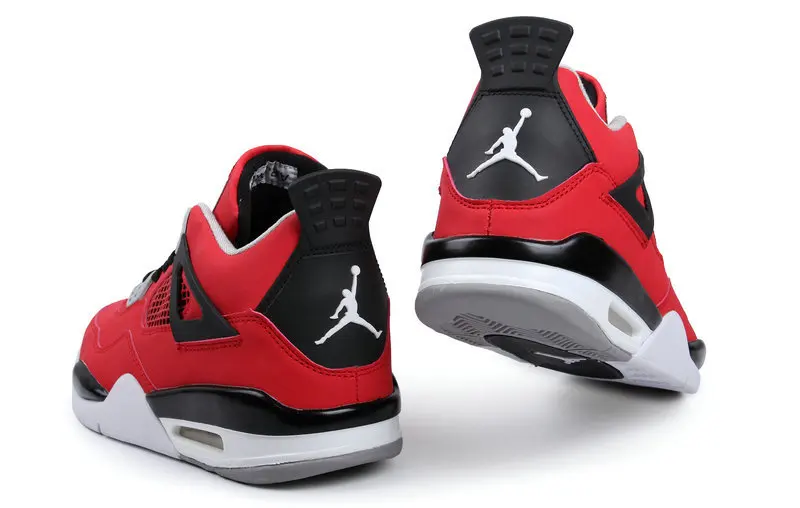 Классический Стиль jordan 4 Ретро Мужские баскетбольные кроссовки низкие AJ 4 красные износостойкие кроссовки 308497-134