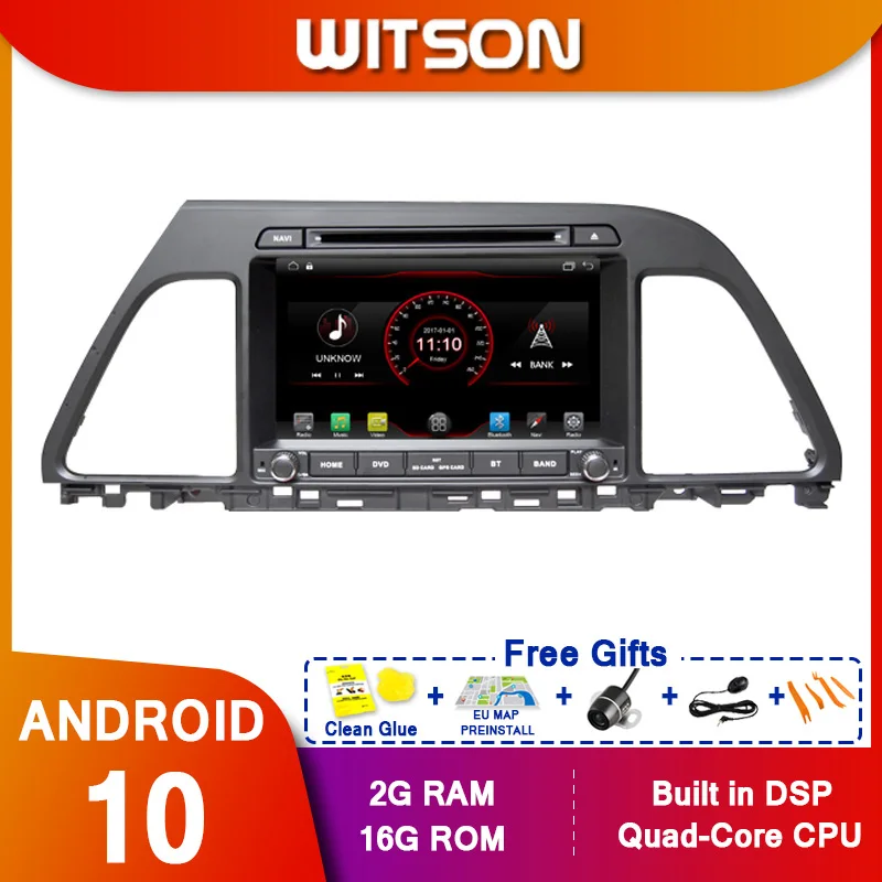 Автомагнитола WITSON мультимедийный видеоплеер навигация GPS Android 10 для HYUNDAI SONATA