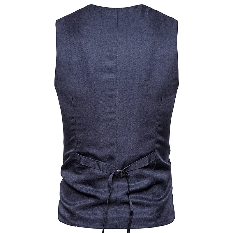 New Style Men Cool Joint Mock Two-Piece Single Breasted Casual Vest M64