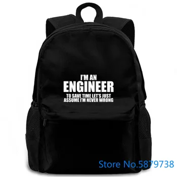 

Im An Engineer To Save Time Lets Just Assume Im Never Wrong Christmas on Sale women men backpack laptop travel school adult