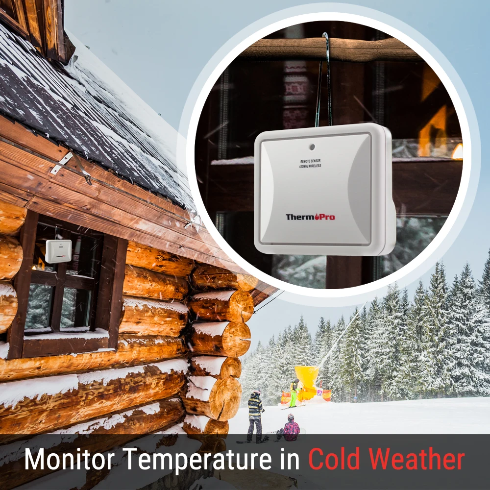 ThermoPro TP63 60 м беспроводной термометр внутренний и наружный монитор влажности с большим сенсорным экраном