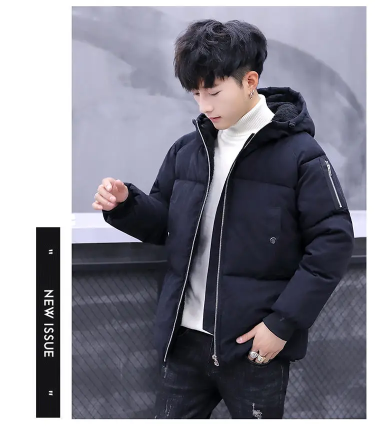 nuevo стиль de ropa acolchada de algodón para hombres; abrigo de invierno tendencia de стиль coreano estudiantes de invier