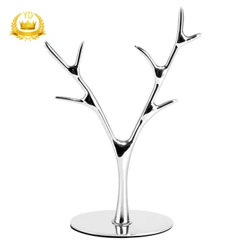 

Table Decoration Zinc Alloy Jewelry Rack Tree Shape Jewelry Hanging Rack