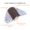 10pcs Reusable Bamboo Cloth Pad Hygiene Menstrual Panty Pad Washable Menstrual Pad Mama Sanitary Towel Pad Feminine For Lady 2