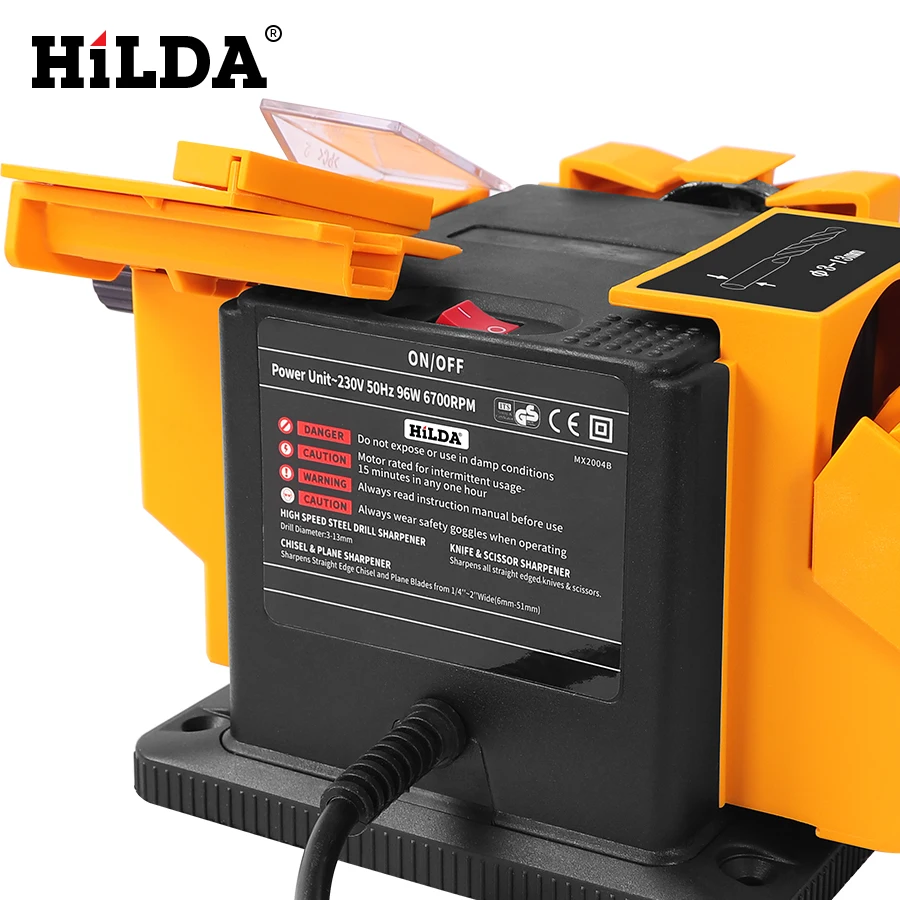 HILDA 96W 3in1 Multifunction sharpener Household Grinding Tool sharpener drill for knife Twist drill HSS drill scissor chisel