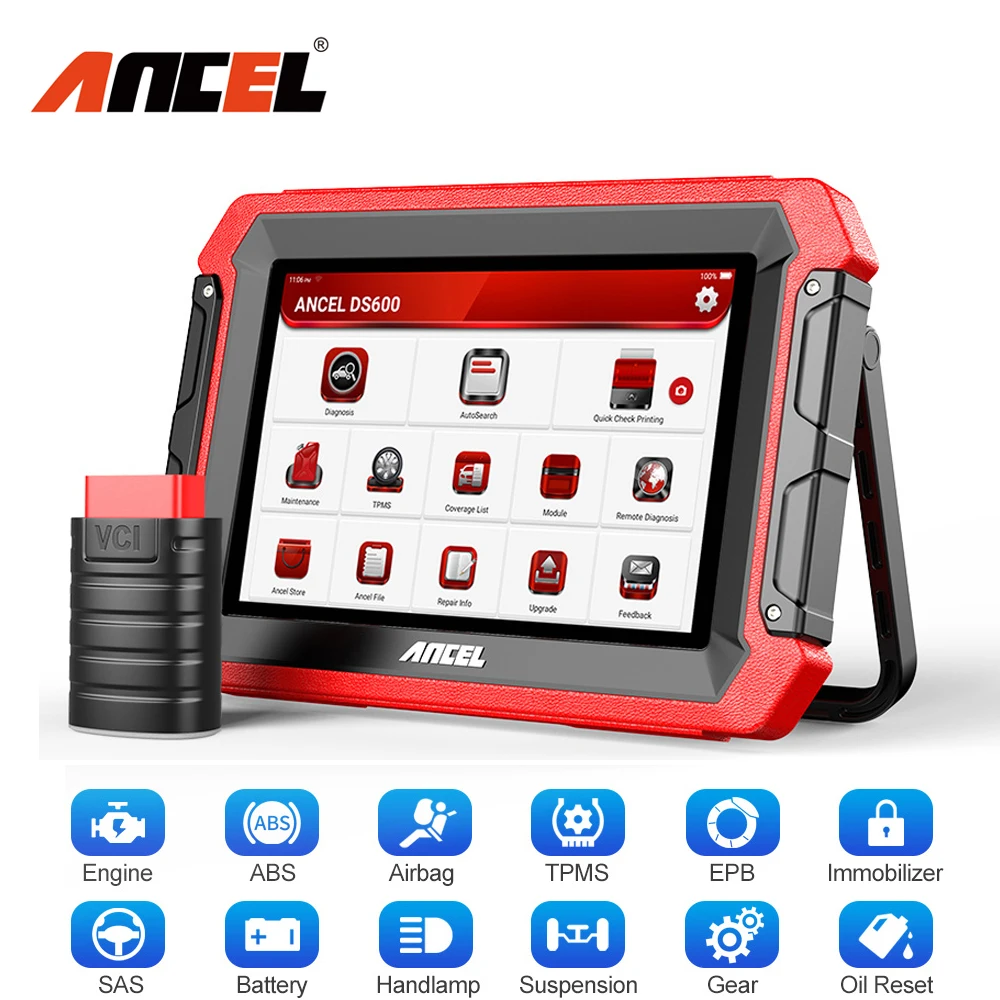 Диагностический сканер ANCEL DS600 OBD2 полный диагностический инструмент для системы
