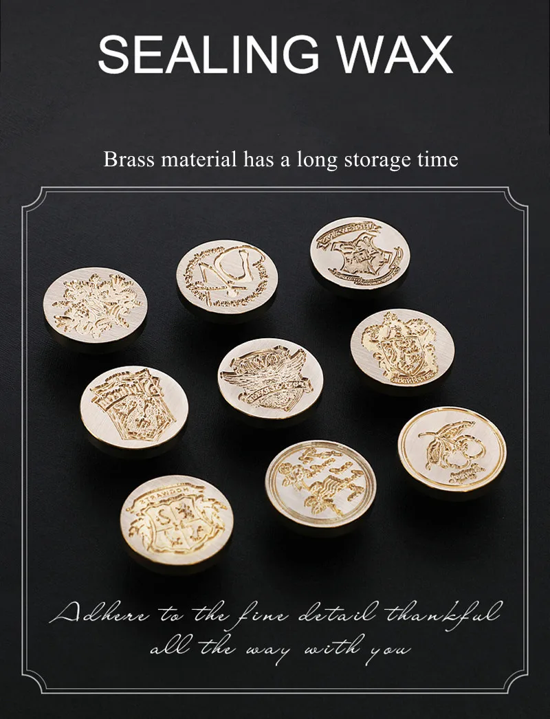 Wax seal seal metal head Curlicue 26 European letter seal head with crown DIY stamp/envelope/wedding decoration craft supplies