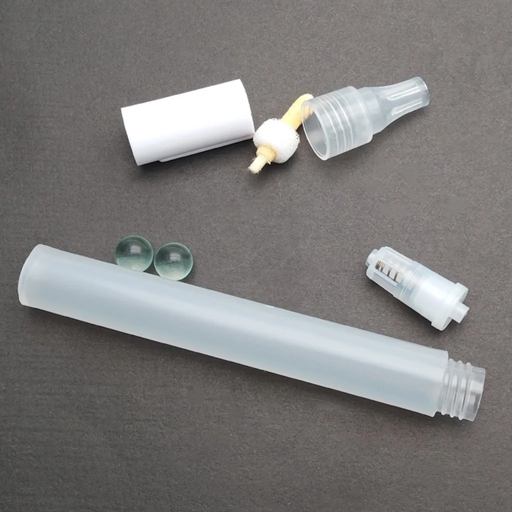 Plastic 3mm Round Flat Tips Plastic Watercolor Oil Acrylic Paints Painting Markers Pens Blank Tube Ink Fountain Refill Pens