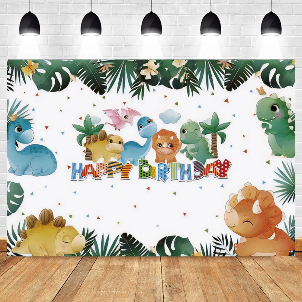 

Yeele Dinosaur Photography Backdrops Tropical Newborn Baby Shower Birthday Custom Vinyl Photographic Background Photophone Props