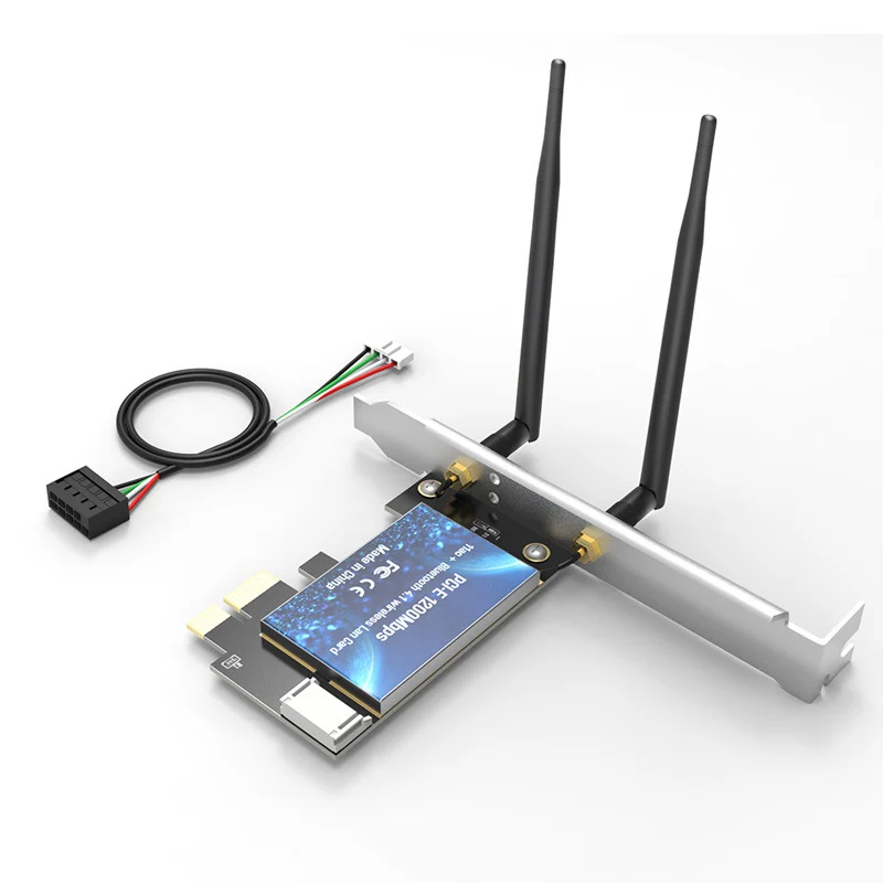 EDUP 1200 Мбит/с PCI-E WiFi беспроводная карта адаптер Bluetooth 4,1 для настольного ПК новое поступление