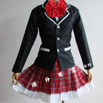 

Chunibyou Demo Koi ga Shitai Takanashi Rikka School Uniform Coat Shirt Dress Outfit Anime Cosplay Costumes