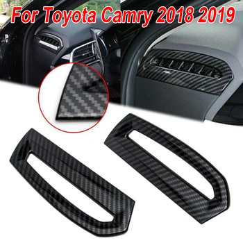 

For Toyota Camry 18 19 Side vent outlet Black Auto AC Sticker Interior