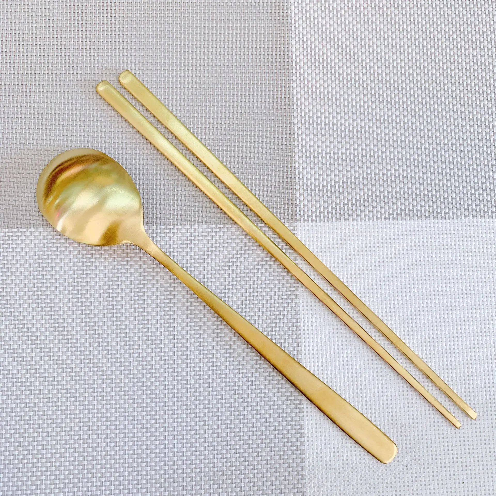 高級 スプーン箸5組セット 韓国 ステンレス つや消し sus316L 高級 スプーン箸5組セット 韓国 ステンレス つや消し sus316L