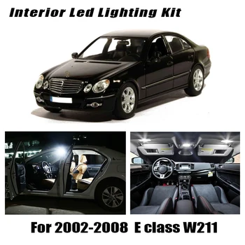 

17x LED Vanity mirror + Trunk Glove box lamp Interior Reading Lights bulb Kit For 2002-2008 Mercedes E class W211 E55AMG E320