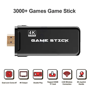 

Powkiddy PK-05 Game Stick HDMI TV Video Game Console Handheld 3000+ Games Player HD Wireless Stick with 2.4G Controllers