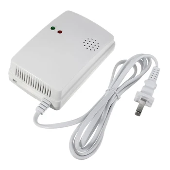 

Household Gas Alarm Wall-Mounted Detector Gas Sensor Gas Sensor White Plastic Us Plug