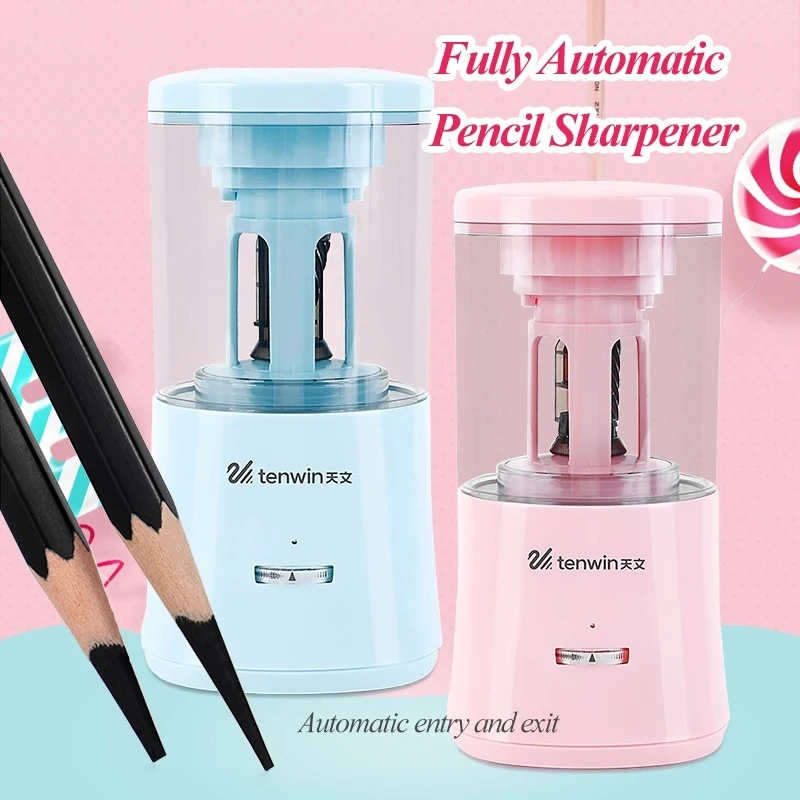 Details about   Automatic Pencil Sharpener Heavy Duty Usb Mechanical For Kids Girls School State 