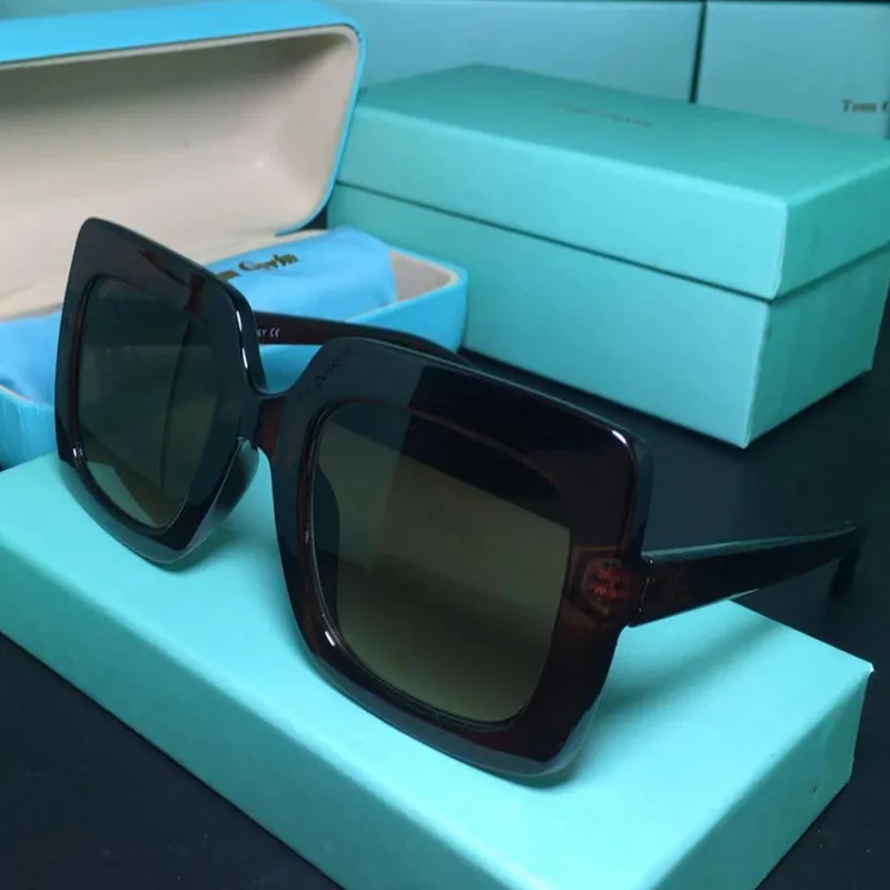 Цветные новые Квадратные Солнцезащитные очки 145 мм женские роскошные брендовые дизайнерские классические солнцезащитные очки Женские Ретро Винтажные Солнцезащитные Очки - Цвет линз: C2