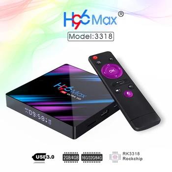 

H96 RK3318 Multi Language TV Box HD Media Player Android 10.0 Network Streaming Quad Core Intelligent WIFI BT Set Top High Speed