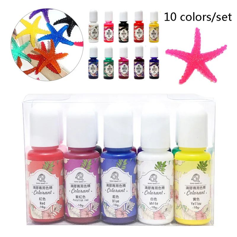 10x Handmade Jewelry Oily Dye Color DIY Crystal Epoxy Coloring Pigment Agent