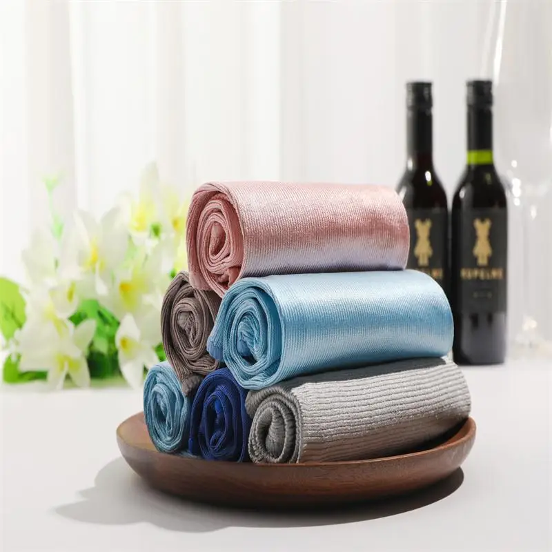 

New cheap 5PCS High quality Household cleaning cloth soft Mirror cleaning towel Glass wipe cloth shower room cleaning 40*40cm