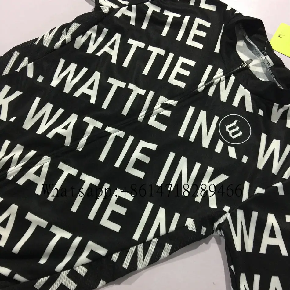 Wattie Ink women bike clothing suit uniformes de ciclismo tenue cycliste mujer wielerkleding sets pro team jersey and bib shorts