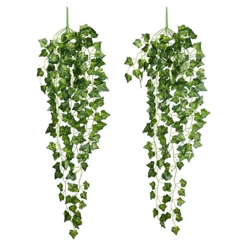 

4 Pcs 85cm Artificial Ivy Hanging Vine Plant Leaves Garland for Christmas Wedding Party Garden Wall Decoration