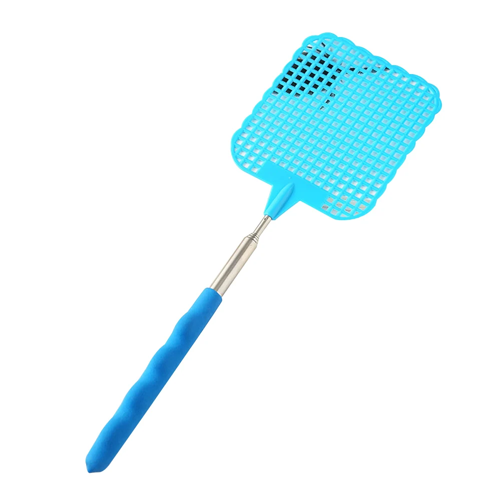 Hot Sale Inset Killer Stretch Indoor Outdoor Pest Control Soft Tough Handle Retractable Manual Rackets Fly Swatter