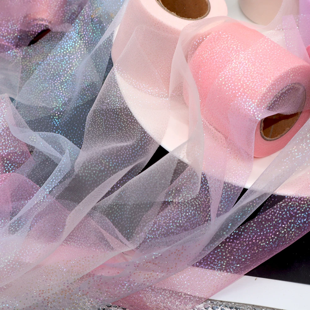 Hyun Color High Density Organza Stain Ribbon 25yards 60mm DIY Hairbow Crafts Gift Bouquet Wrapping Supplies Sewing Accessories