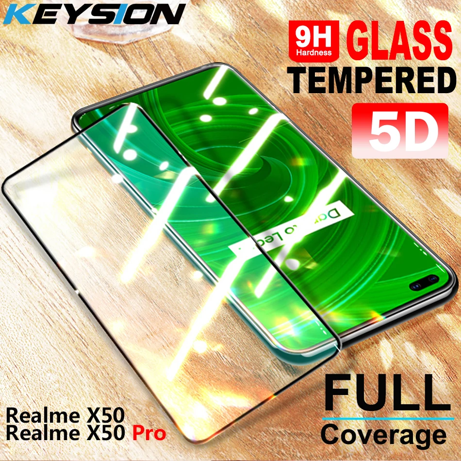 KEYSION закаленное стекло для Realme X50 Pro 6 C3 полное покрытие защита экрана OPPO Find X2 A9 A5 2020