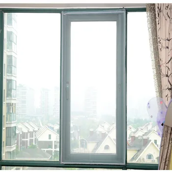 

white /black Insect Screen Window Netting Kit Fly Bug Wasp Mosquito Curtain Mesh Net Cover Insect Window Net &Tape 35DC19