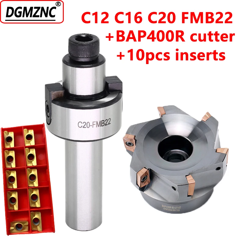 1Set C12 C16 C20 FMB22 Gezicht Frees Houders + Bap400R + 10Pcs APMT1604 Carbide Voor Cnc Machine frezen