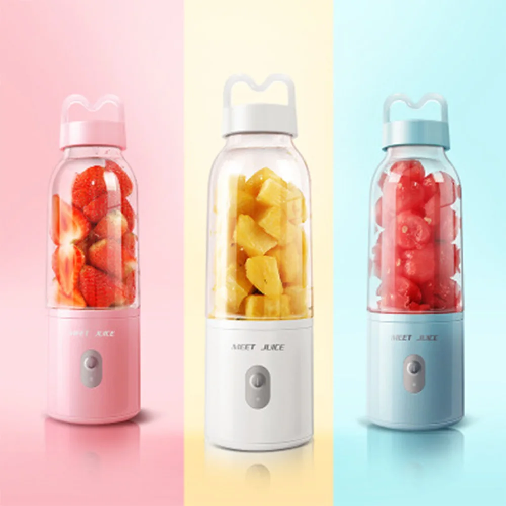 

Blender juicer Electric Mixer Fruit Extractor Food USB Maker Smoothie 9s quick juice 18,000 rpm Portable mini 6 Blades Blenders