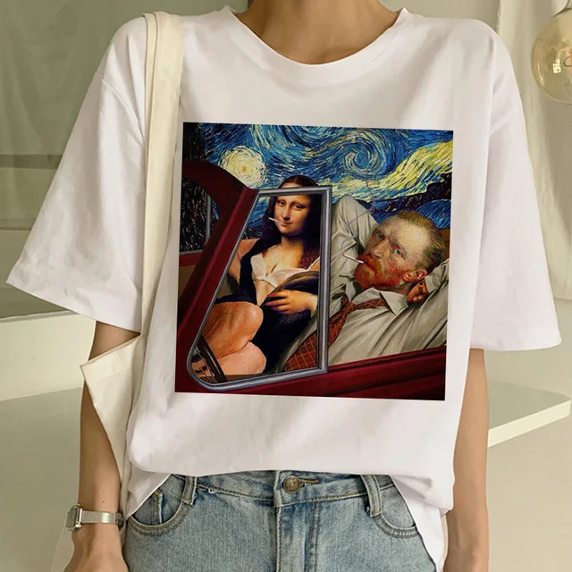 

Women Summer T Shirt New T Shirt Art Painting T Shirt Funny Print Short Sleeve T-shirt Harajuku Fashion Top Tees Female T-shirts