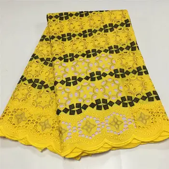 

New Arrivals Swiss Voile Lace In Switzerland High Quality African Dry Lace Fabric 100%Punch Holes Cotton Lace For Party!LC102035