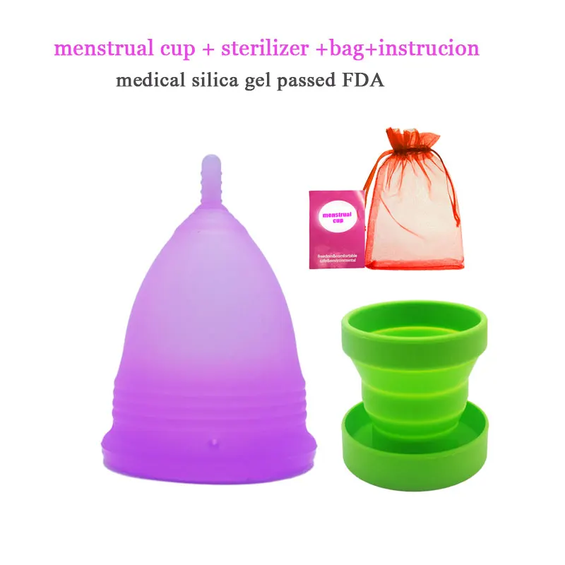 Женский гигиенический Менструальный чаша медицинский силиконовый Copo de Silicone