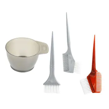 

4Pcs Professional Hair Coloring Tool Set Hair Dye Brush Combs Bowl Styling Kit 28TA