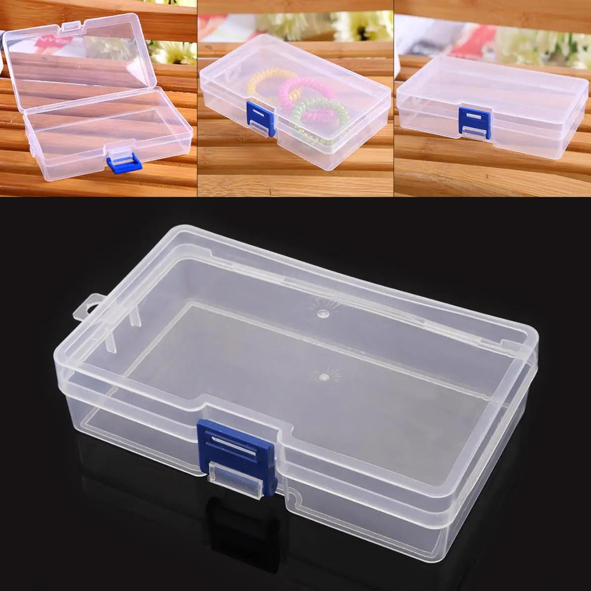Small Parts Storage Box With Hinged Lid Portable Plastic Hardware Organizer  For Tool Organizer Box For Pill For Case Com - Tool Box - AliExpress
