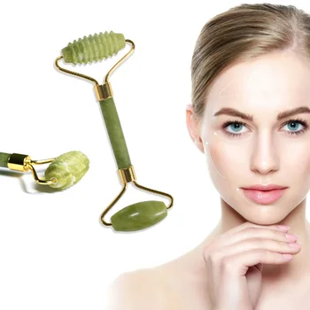 

Massager Jade Stone Natural Jade Roller 5 Styles Face Lifting Quartz Facial Roller Beauty Massage Tools For Face Eye Neck Care