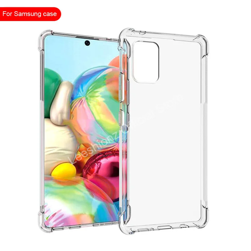

Phone Case On For Samsung Galaxy A10 A20 A30 A40 A50 Transparent Soft Back Cover A01 A11 A21 A31 A41 A51 A21S Protective Case