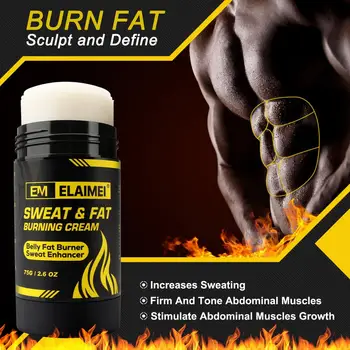 

Abdominal Muscle Cream Powerful Anti Cellulite Cream Men Natural Body Cream for Belly Arms Legs Body Strengthening 75g