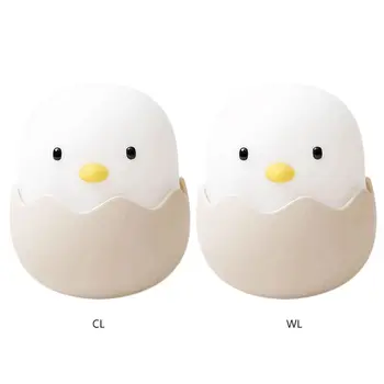 

USB Cute eggsshell Chicken Night Light Creative Bedside LED Tumbler Sleeping Lamp M0XD