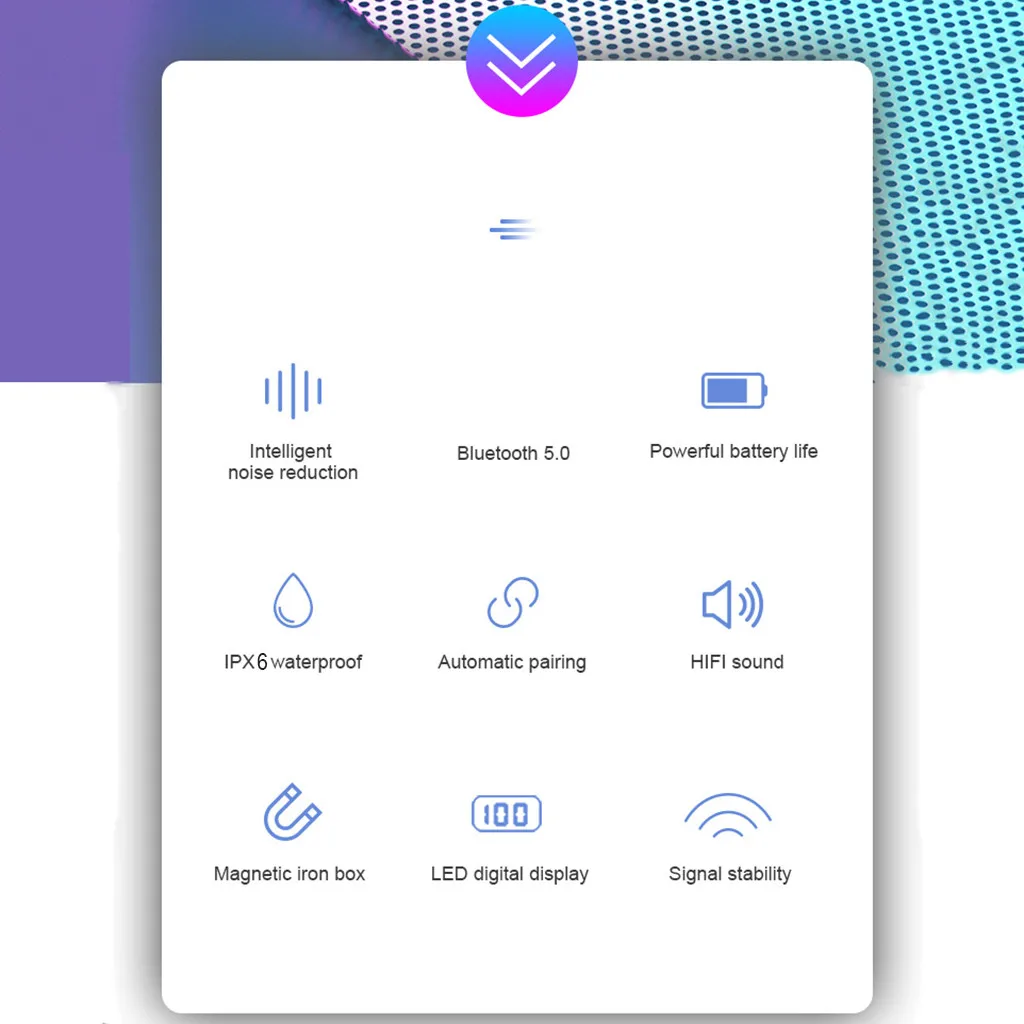 Ouhaobin Bluetooth 5,0 наушники, беспроводные наушники, мини гарнитура, стерео наушники, портативная зарядная коробка для мобильного телефона