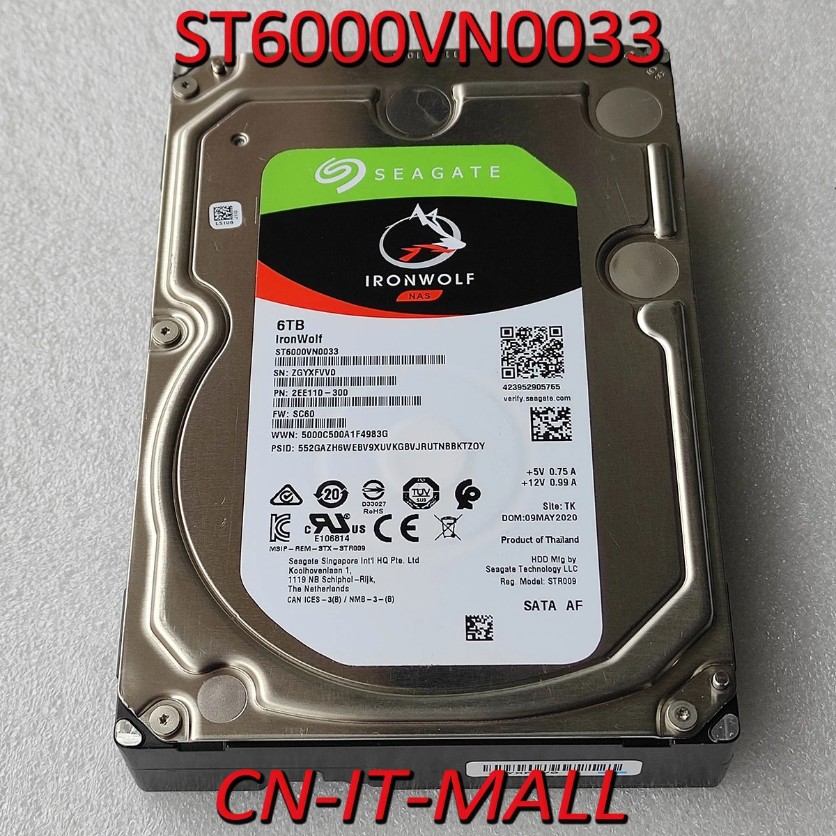 ギフ_包装】 Seagate シーゲイト ST6000VN001 3.5インチ内蔵HDD 6TB