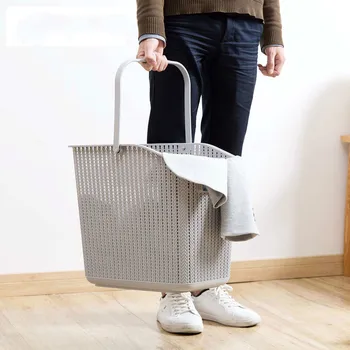 

Plastic hamper home large laundry basket bathroom dirty clothes storage YHJ110810