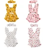 4Colors 0-24M Toddler Newborn Baby Girl Summer Romper Sleevless Floral Printed Jumpsuit Cotton Soft Clothing For Cute Baby Girl 1