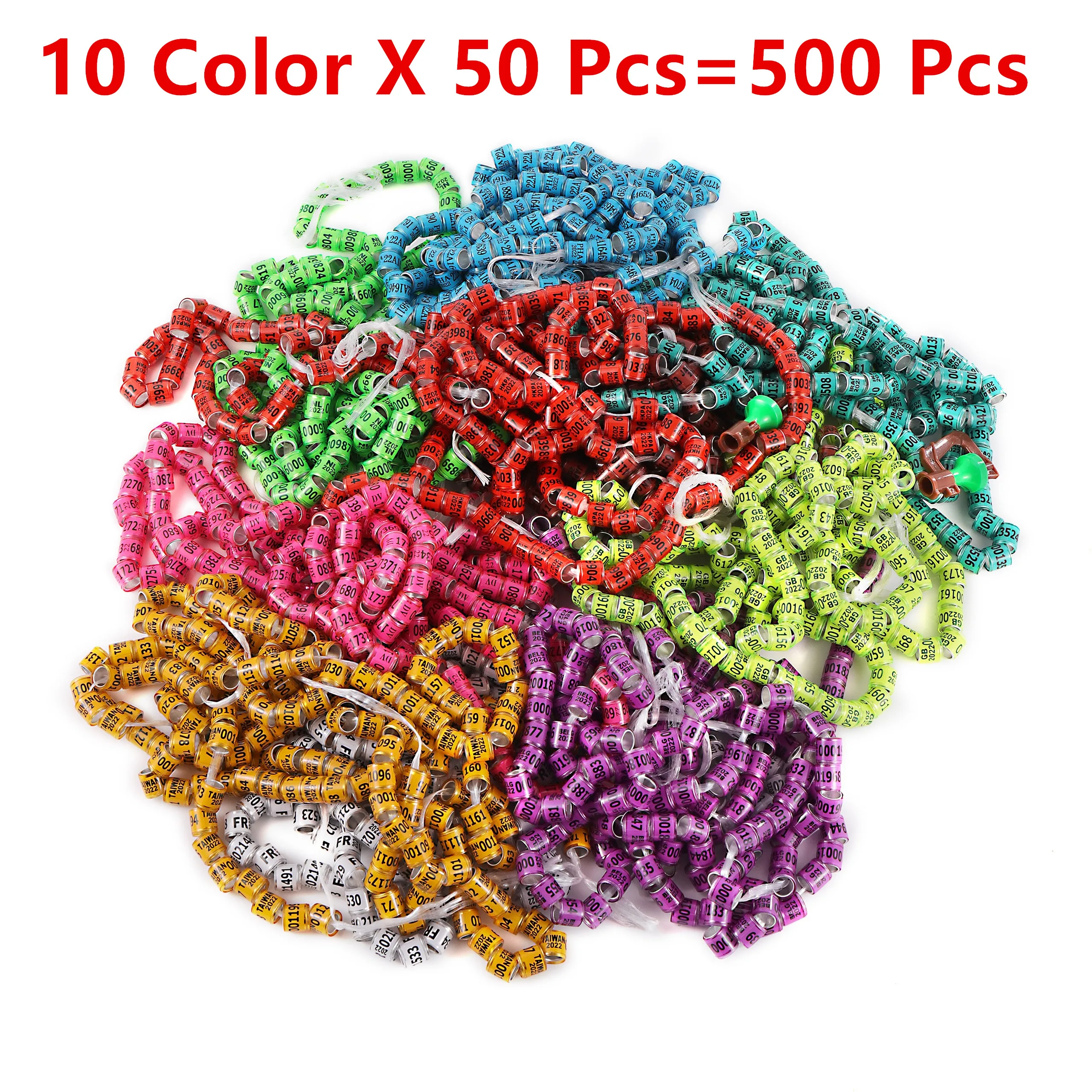 10 Color x 10 Pcs