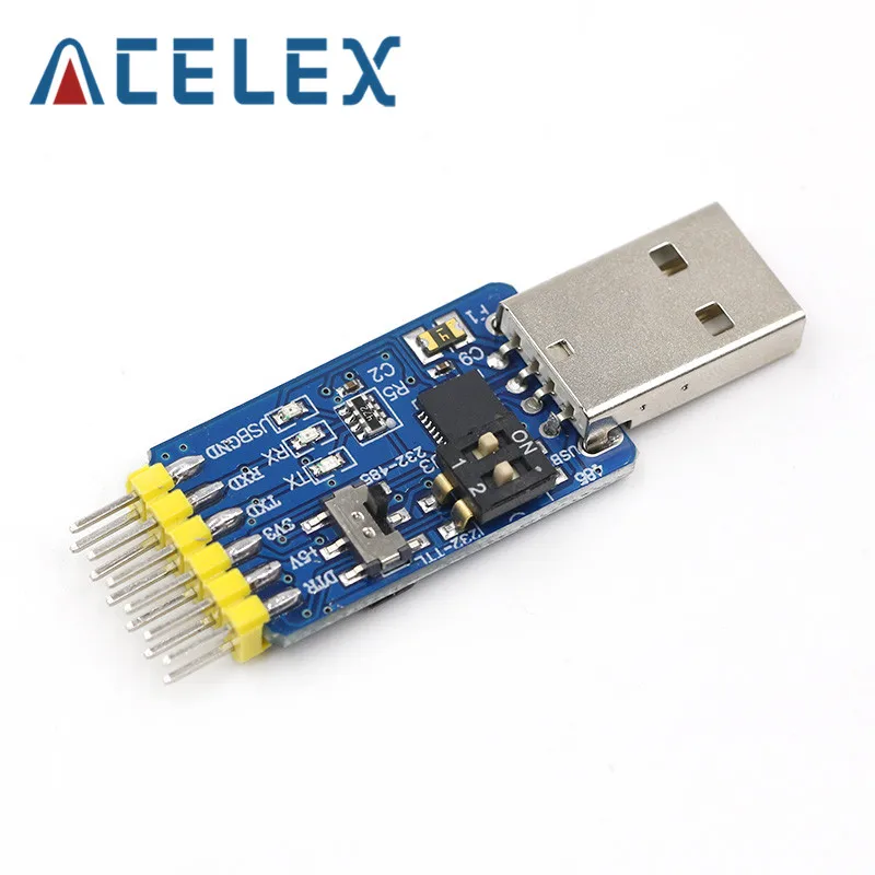 CP2102 USB UART 6 в 1 многофункциональный (USB TTL/RS485/232 TTL RS232/485232 до 485) последовательный