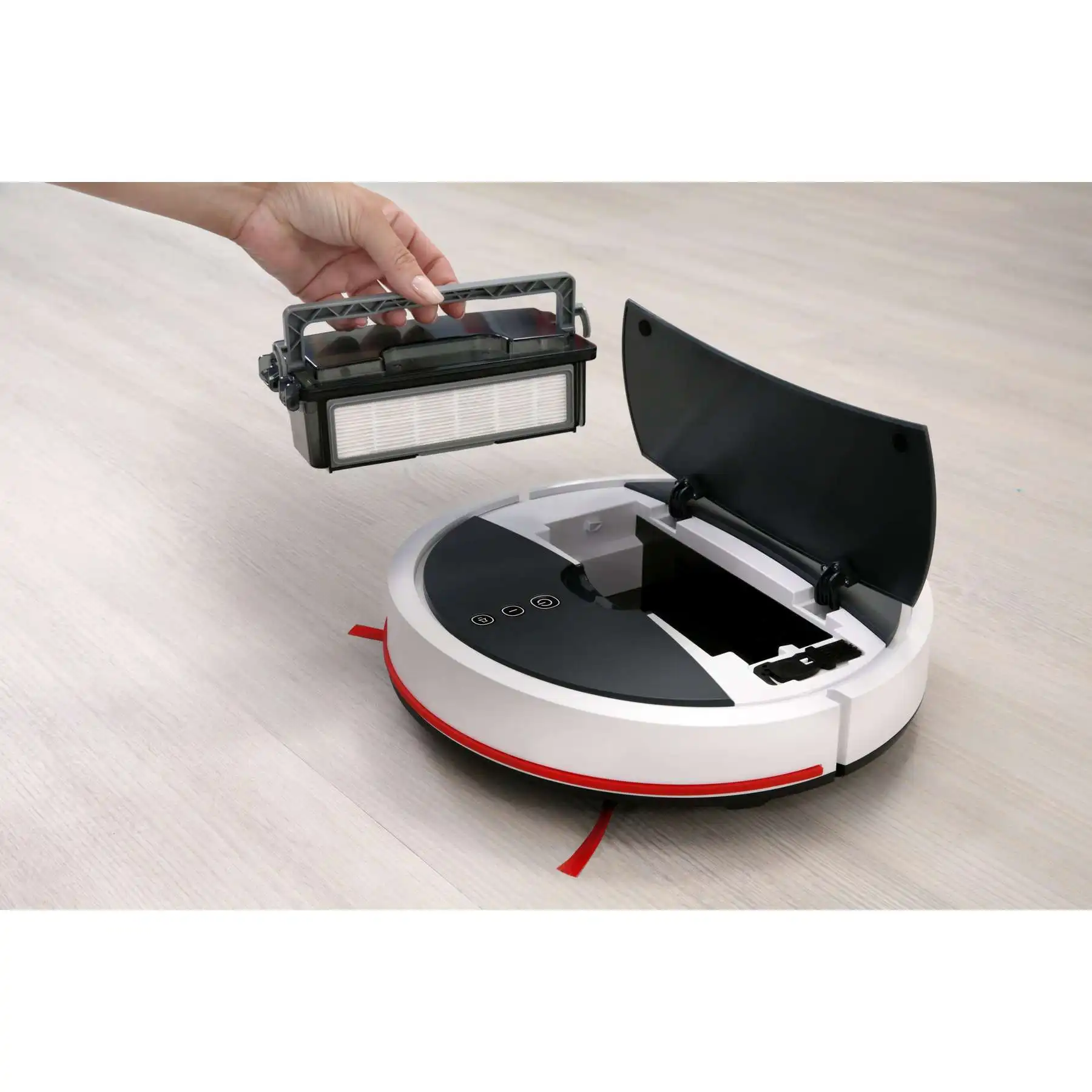 Vileda Vr 102 Robot Carpet And Floor Vacuum Cleaner With Dirt Tank Xl  Special Double Filter Brush - Vacuum Cleaners - AliExpress