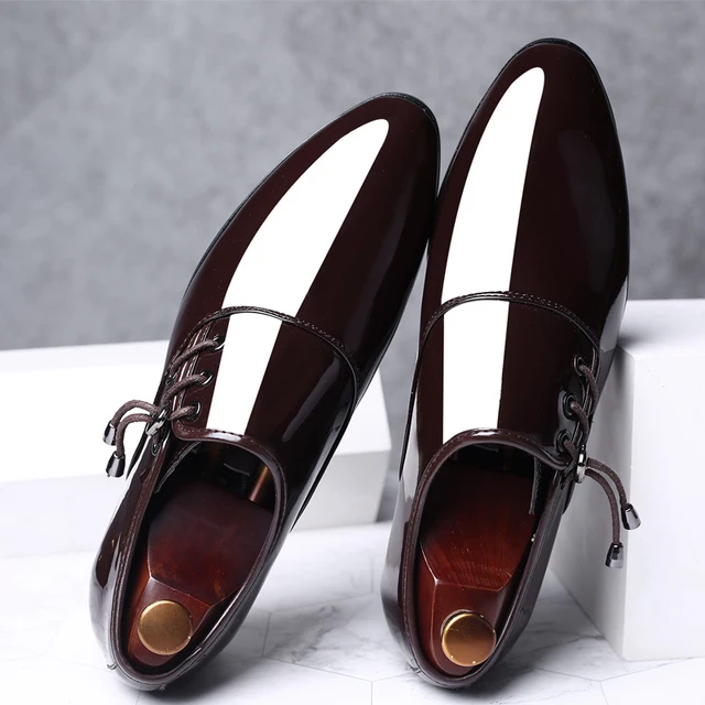 Men Leather Shoes High Quality Business Dress Shoes Wedding Dress Shoes Big  Size 38-48 Luxury Formal Shoes Chaussure Homme Cuir British Style Oxfords  Shoes